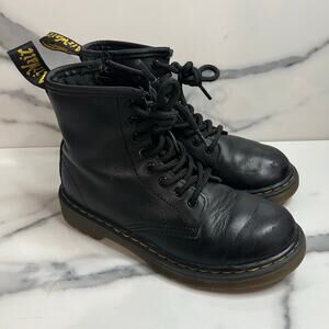 Dr. Martens Black Kids Boots